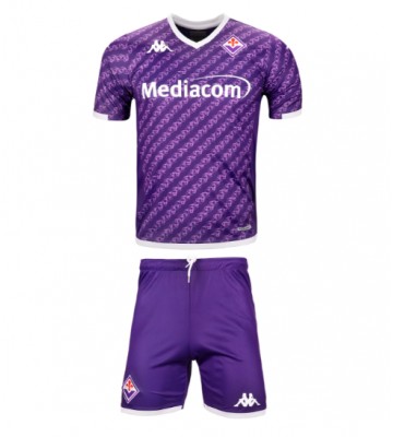 Fiorentina Replika Babytøj Hjemmebanesæt Børn 2023-24 Kortærmet (+ Korte bukser)